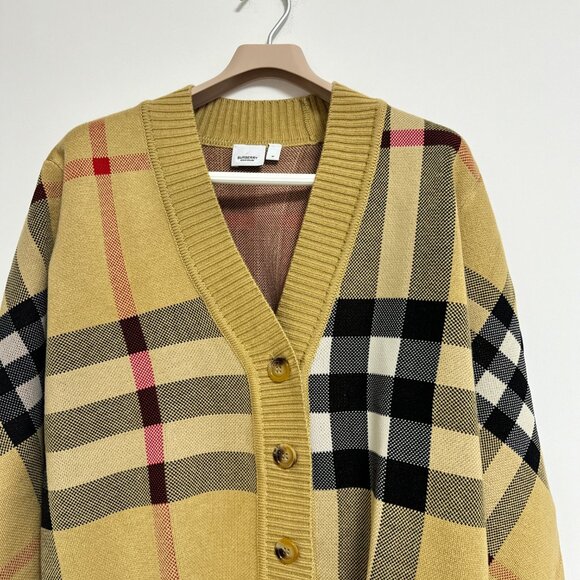 Burberry Women's Check Wool Caragh Cardigan - Picture 6 of 13